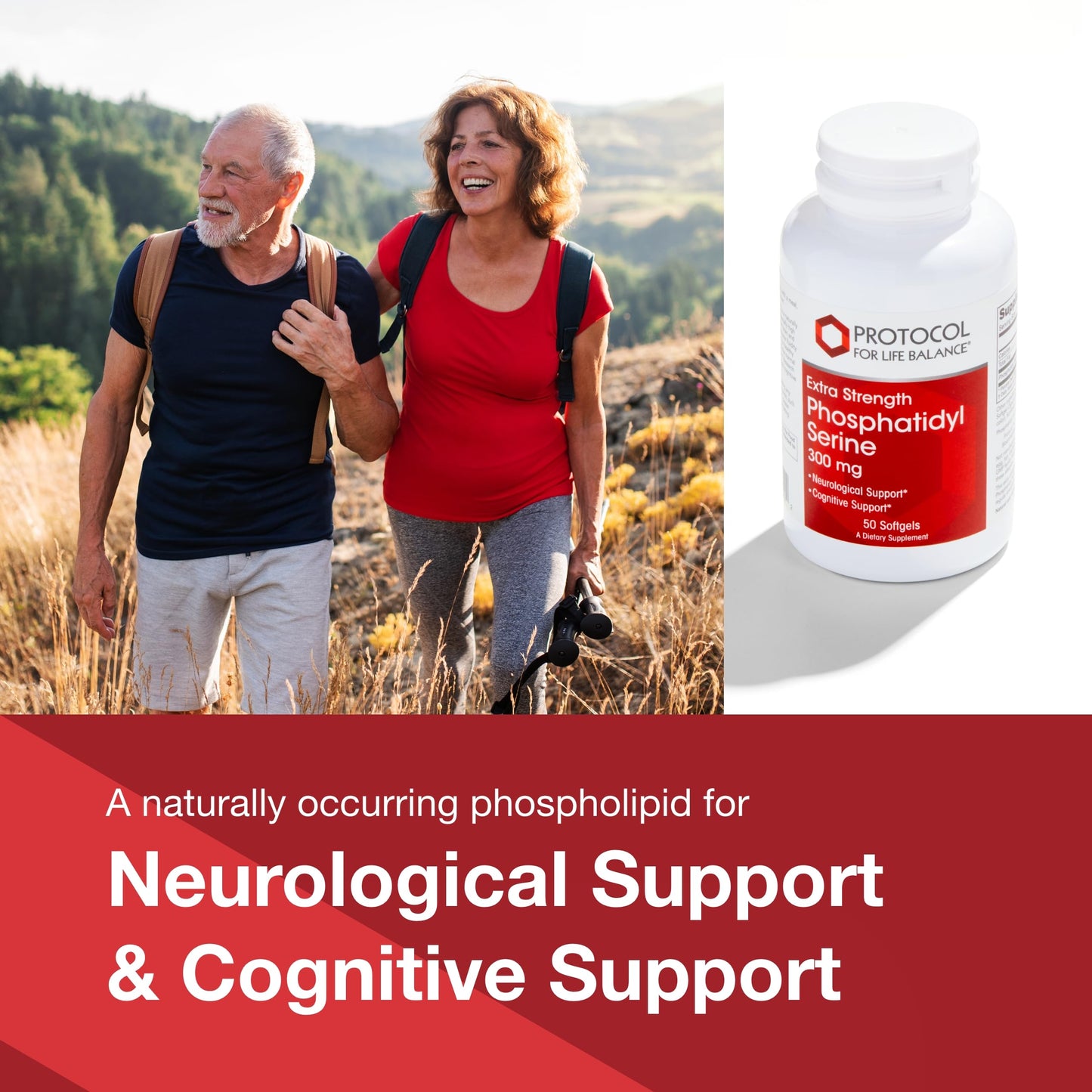 Protocol Phosphatidylserine 300mg – Brain Function & Memory Support | 50 Softgels
