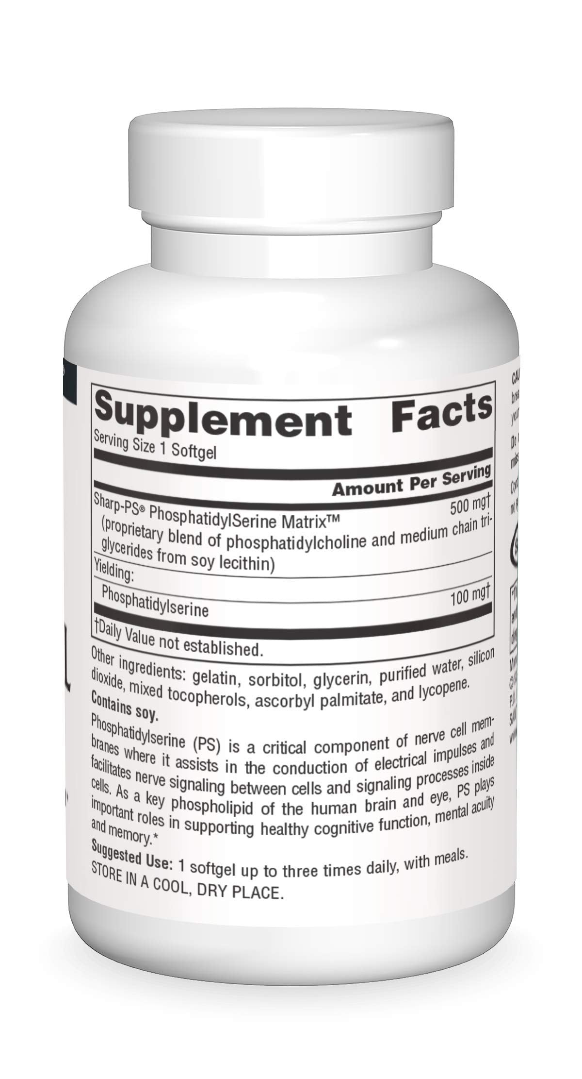 Source Naturals Phosphatidyl Serine Matrix 500mg – 60 Softgels