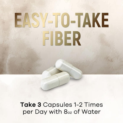 Psyllium Husk Capsules 1500 mg – Plant-Based Fiber (Vegan, Non-GMO) 120 Caps