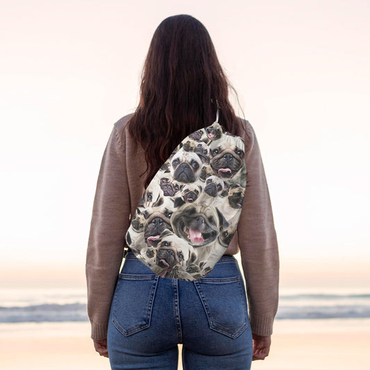 Pugs - Drawstring Duffle bag