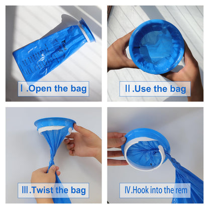 PukeBag Vomit Bags Disposable 1000ml – Leak-Resistant Emesis Bags for Travel