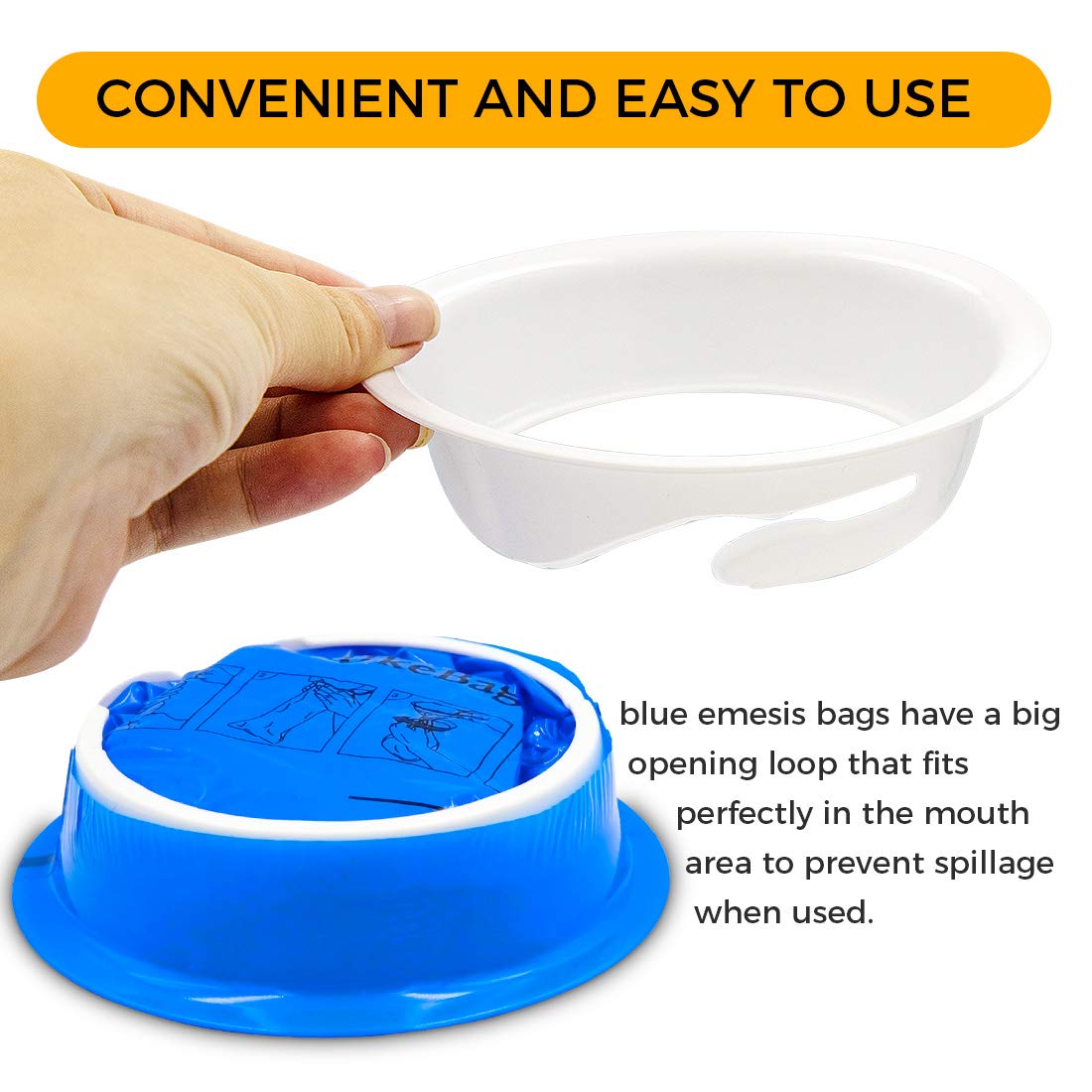 PukeBag Vomit Bags Disposable 1000ml – Leak-Resistant Emesis Bags for Travel