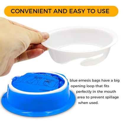 PukeBag Vomit Bags Disposable 1000ml – Leak-Resistant Emesis Bags for Travel
