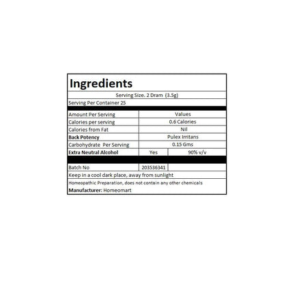 Pulex Irritans Homeopathy Pellets 200C Potency – Pack of 2 | Homeomart