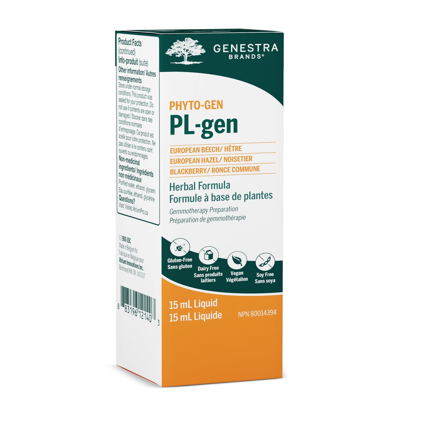 Genestra Brands Pulmo-gen | European Beech, European Hazel, and BlackBerry Herbal Supplement | 0.5 fl oz