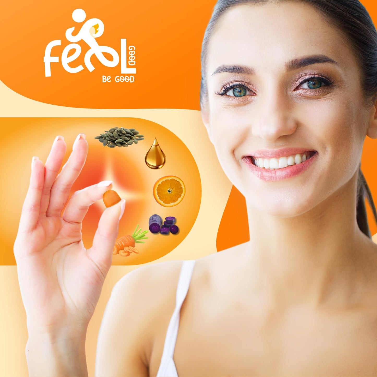 Pumpkin Seed Oil Gummies 4000mg – Hair Growth, Prostate & Urinary Health, Sugar-Free