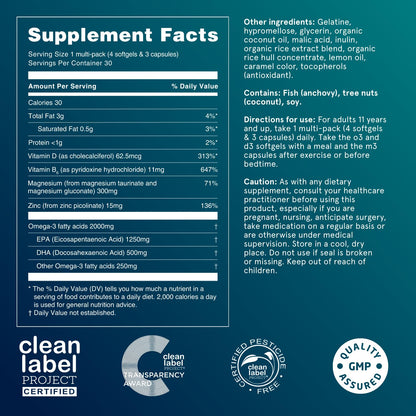 Puori P3 Health Essentials: Multivitamins for Men & Women – 30 Servings
