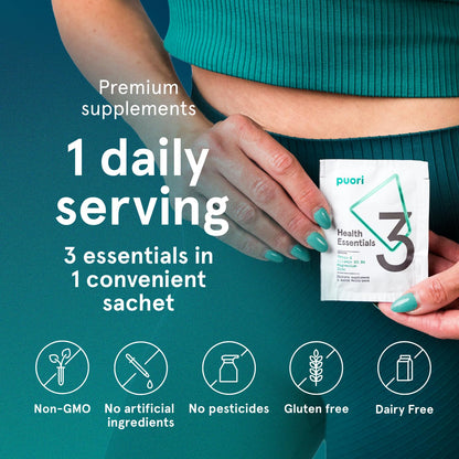 Puori P3 Health Essentials: Multivitamins for Men & Women – 30 Servings