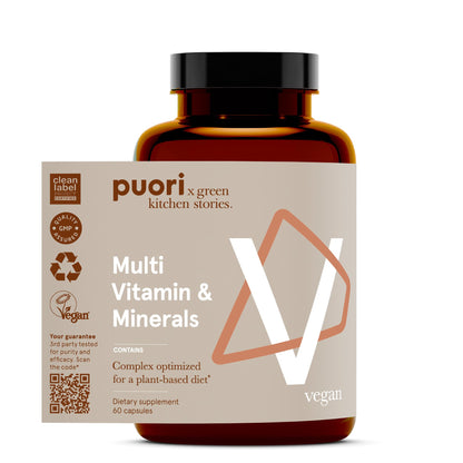 Puori V Vegan Vitamin & Mineral Complex — 60 Capsules