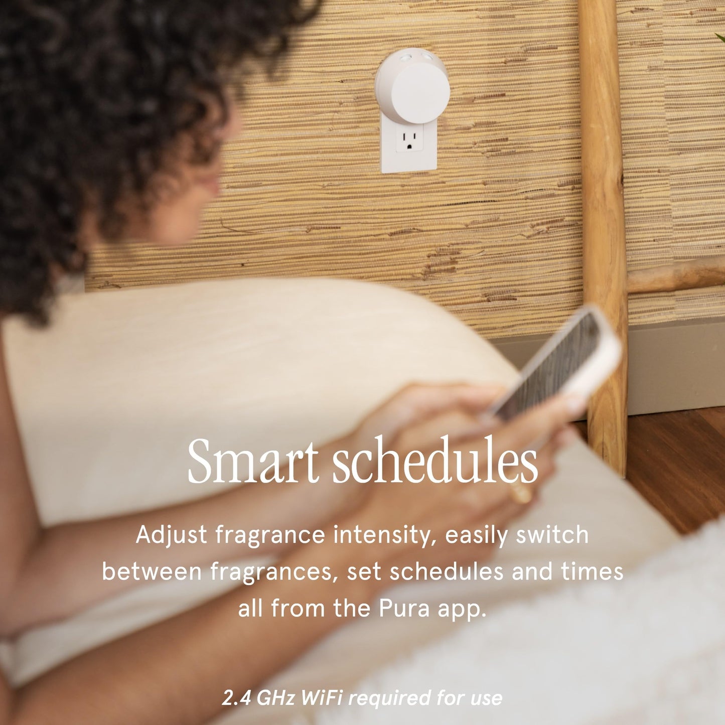 Pura 4 Smart Home Fragrance Starter Set | Scent Diffuser for Home - Linens & Surf, Lavender Fields, White Tea No.1, Yuzu Citron