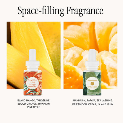 Pura 4 Smart Fragrance Diffuser Starter Set - Maui Mango & Island Blend Refills