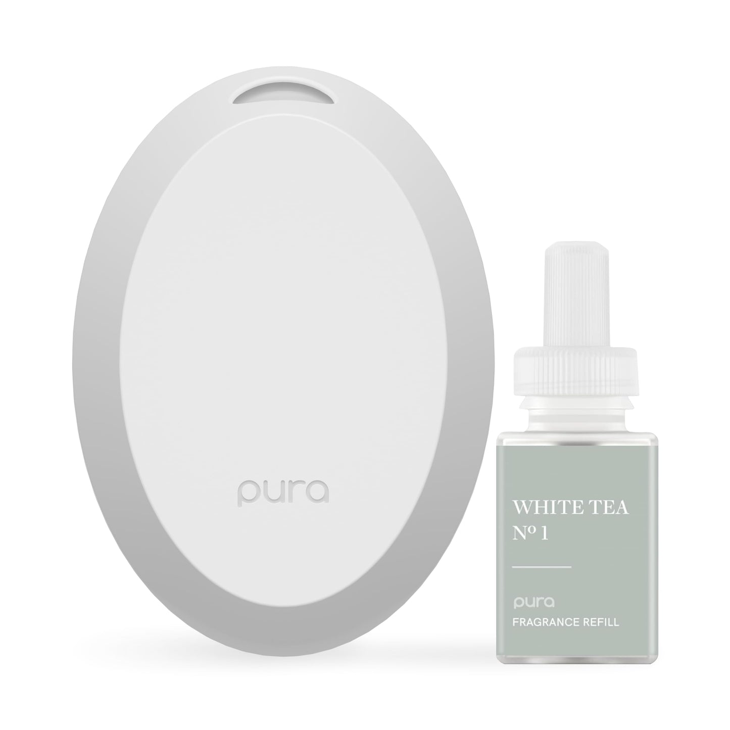 Pura Mini Smart Fragrance Diffuser for Small Spaces – Adjustable Smart Diffuser with LED & Vial Detection