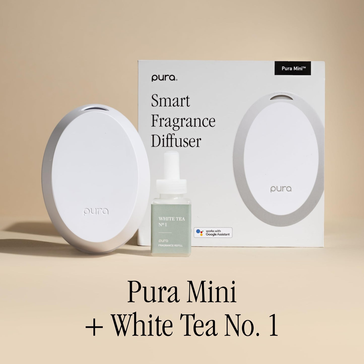 Pura Mini Smart Fragrance Diffuser for Small Spaces – Adjustable Smart Diffuser with LED & Vial Detection