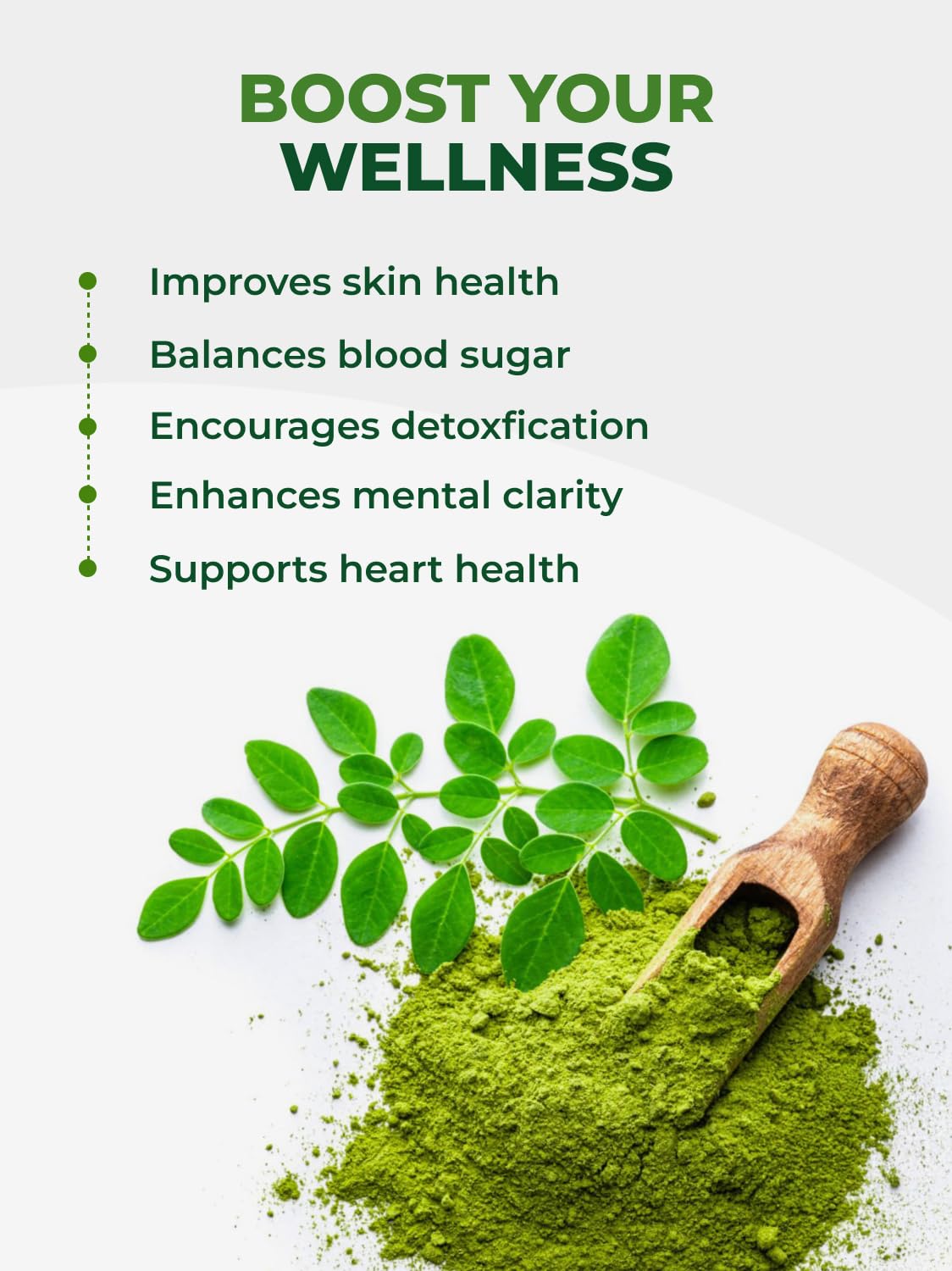 PURA VIDA Moringa Powder Organic – Single Origin Moringa Leaf Powder (USDA Organic) 8 oz