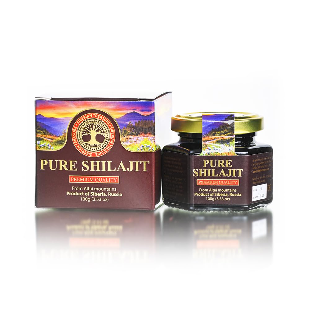 Pure Authentic Shilajit Resin – Siberian Treasure, 100 g (3.5 oz), Altai Mountains