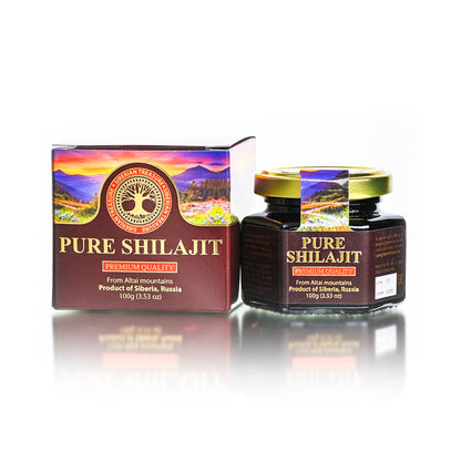 Pure Authentic Shilajit Resin – Siberian Treasure, 100 g (3.5 oz), Altai Mountains