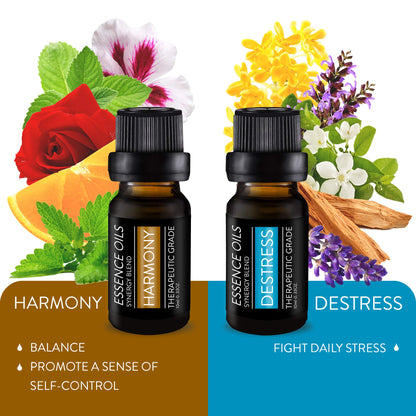 Pure Daily Care Aromatherapy Top 10 Essential Oil Synergy Blend Set – Therapeutic Grade – 10 x 10ml
