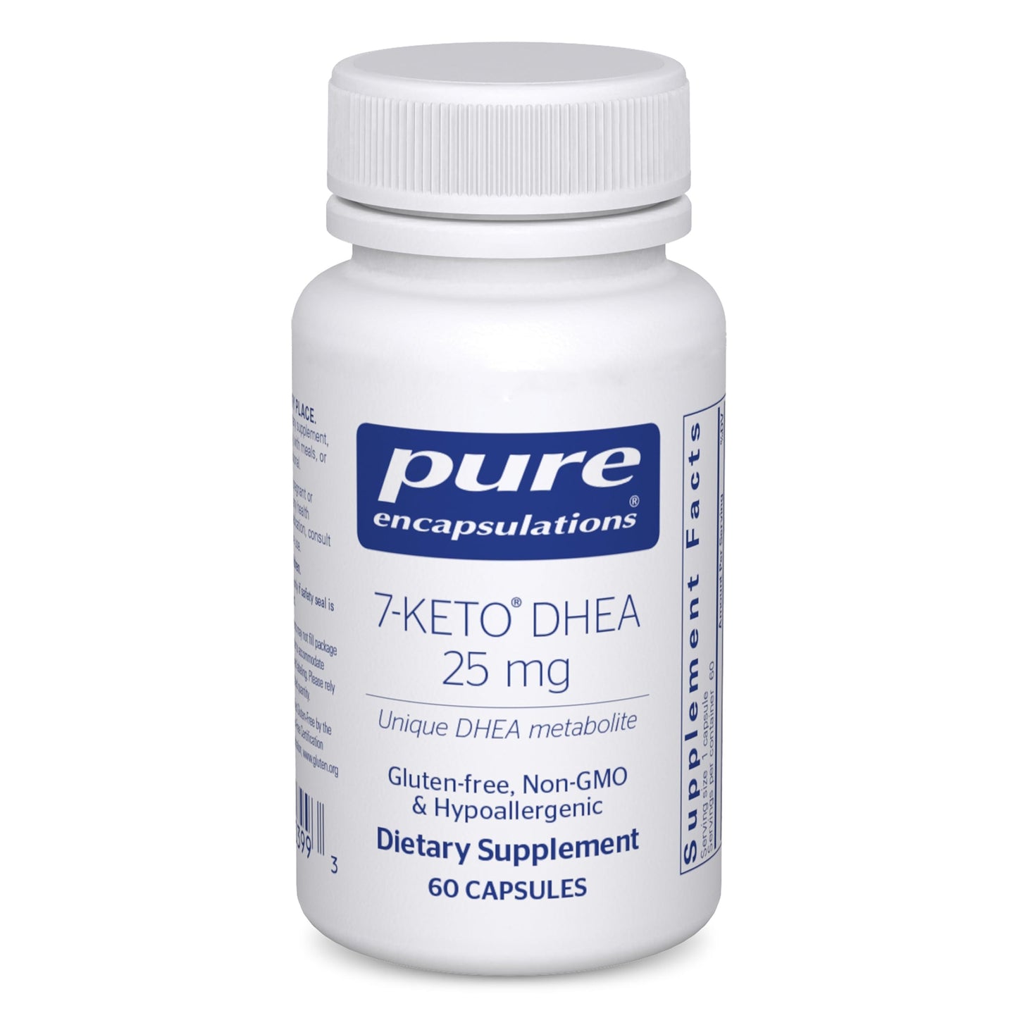 Pure Encapsulations 7-Keto DHEA 25 mg – Unique DHEA Metabolite for Thermogenesis | 60 Capsules