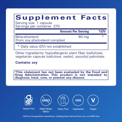 Pure Encapsulations Beta-Sitosterol | Urinary Flow Support | 270 Capsules