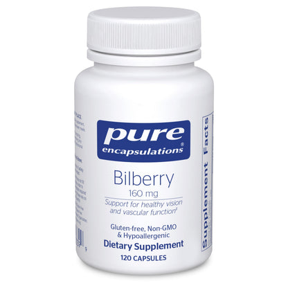 Pure Encapsulations Bilberry 160 mg | Supports Vision & Vascular Health | 120 Capsules