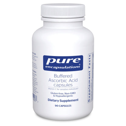 Pure Encapsulations Buffered Ascorbic Acid Capsules | Vitamin C for Sensitive Individuals* | 90 Capsules