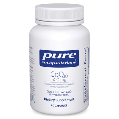 Pure Encapsulations CoQ10 500 mg — Energy, Brain & Cardiovascular Support | 60 Capsules