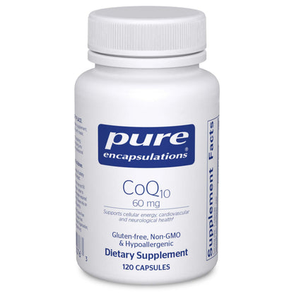Pure Encapsulations CoQ10 60 mg — Energy, Brain & Heart Support | 120 Capsules