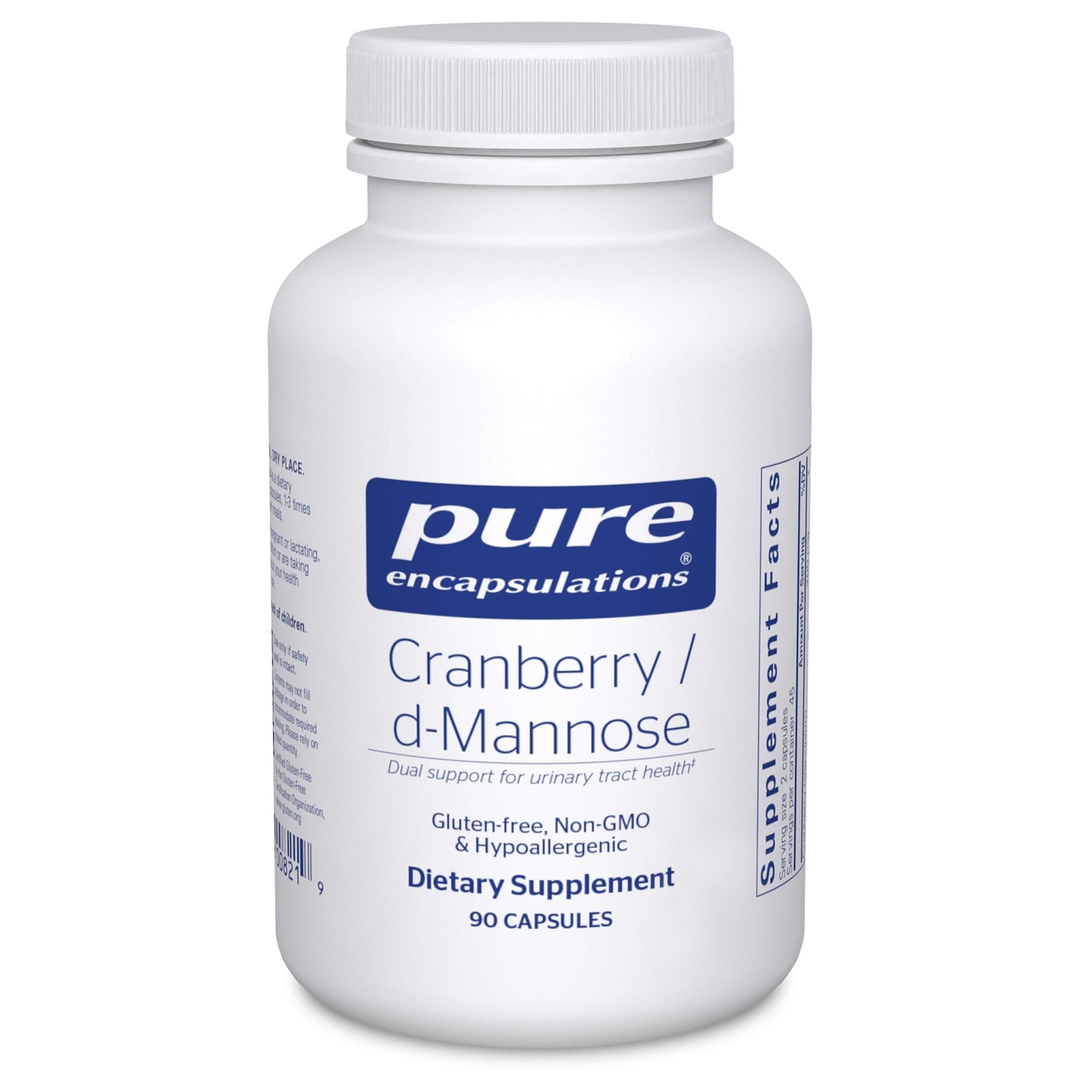 Pure Encapsulations Cranberry D-Mannose - Supports Urinary Tract Health - Vegan & Non-GMO - 90 Capsules