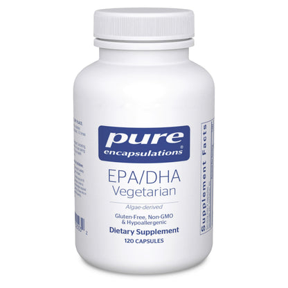 Pure Encapsulations EPA/DHA Vegetarian – Algae-Derived Omega-3, 120 Capsules
