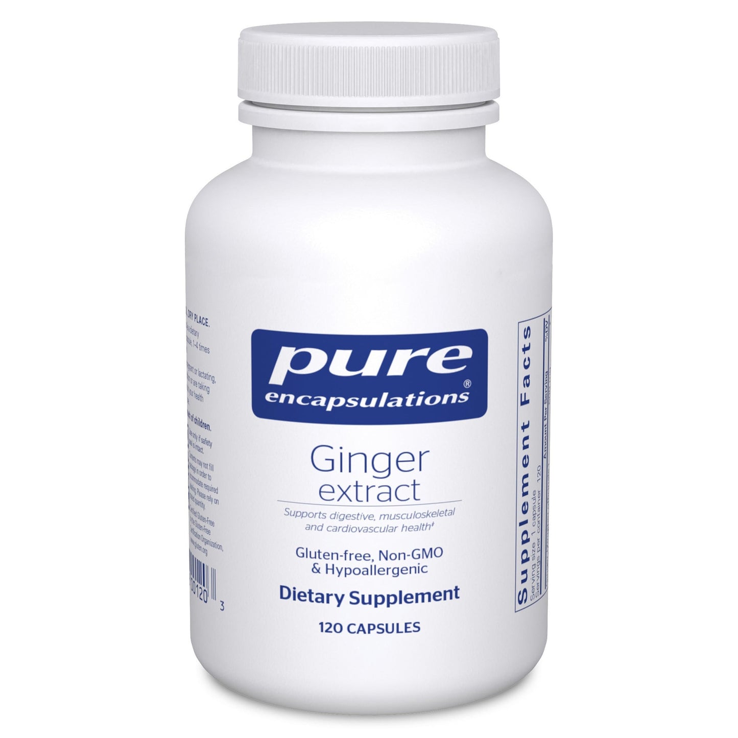 Pure Encapsulations Ginger Extract | Digestive, Cardiovascular & Musculoskeletal Support | 120 Capsules