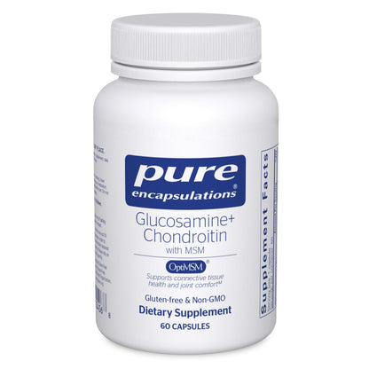 Pure Encapsulations Glucosamine Chondroitin with MSM – Joint Health Support, Gluten-Free & Non-GMO, 60 Capsules