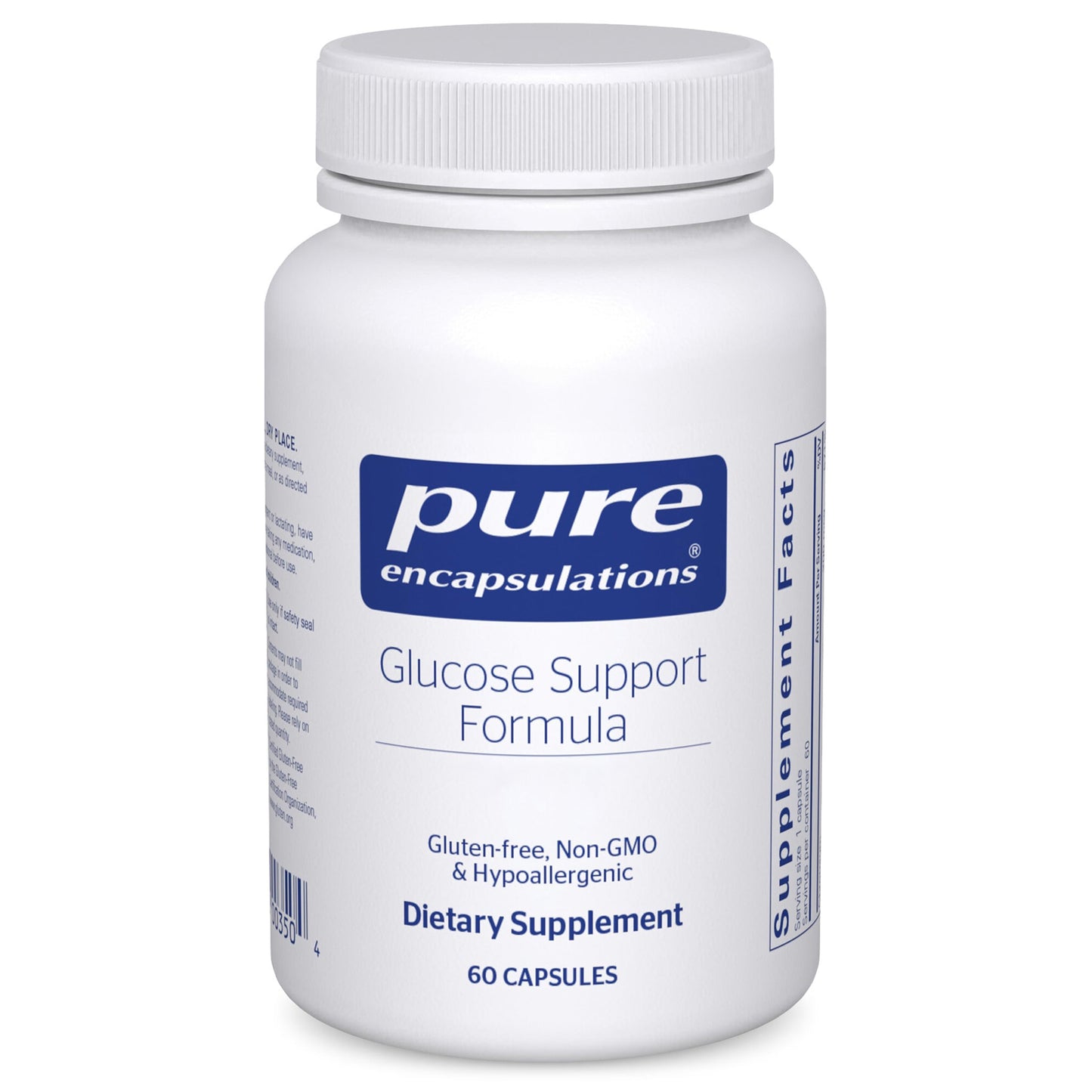 Pure Encapsulations Glucose Support Formula | Hypoallergenic Supplement Supports Healthy Pancreas Function and Carbohydrate Metabolism | 60 Capsules