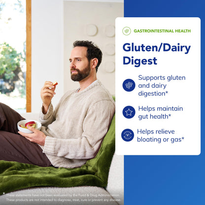Pure Encapsulations Gluten/Dairy Digest | Enzyme Blend for Gluten & Dairy Digestion | 120 Capsules
