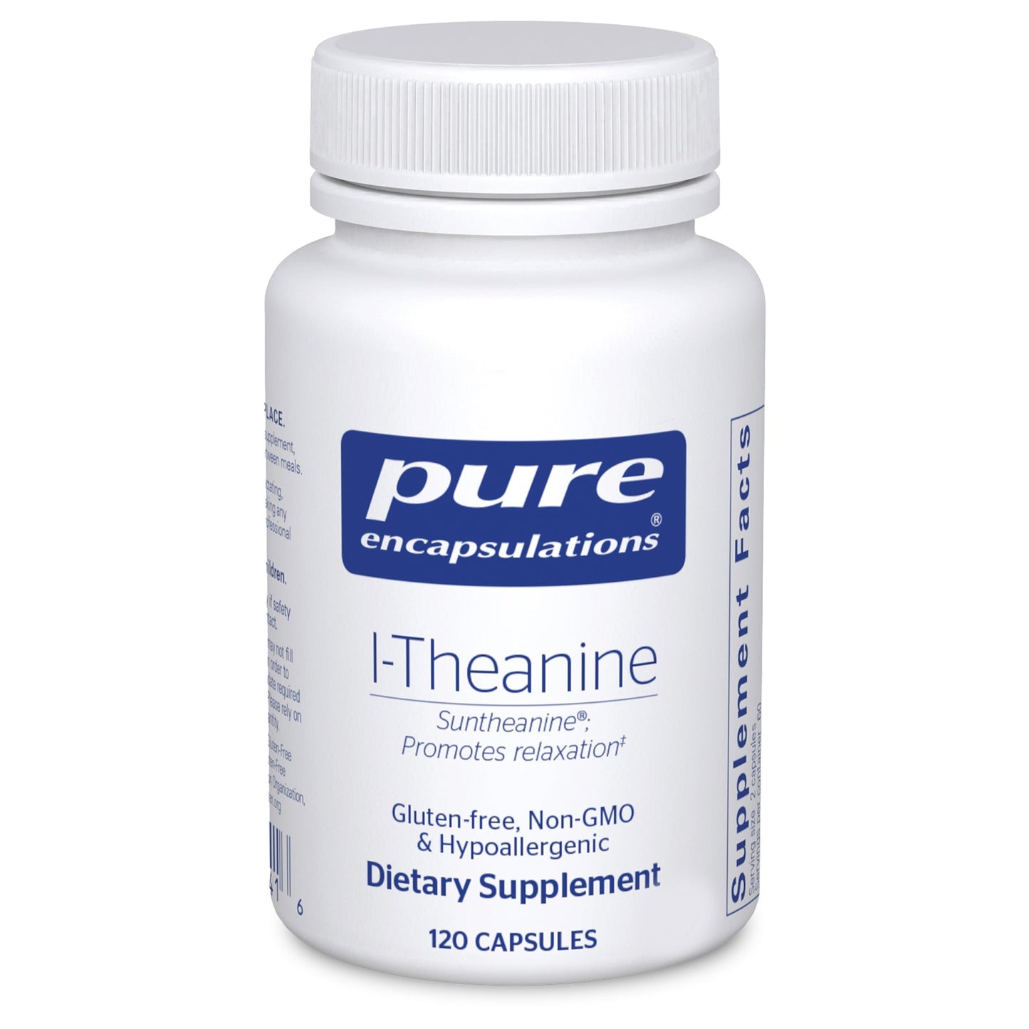 Pure Encapsulations L-Theanine - Relaxation & Stress Support - 120 Capsules
