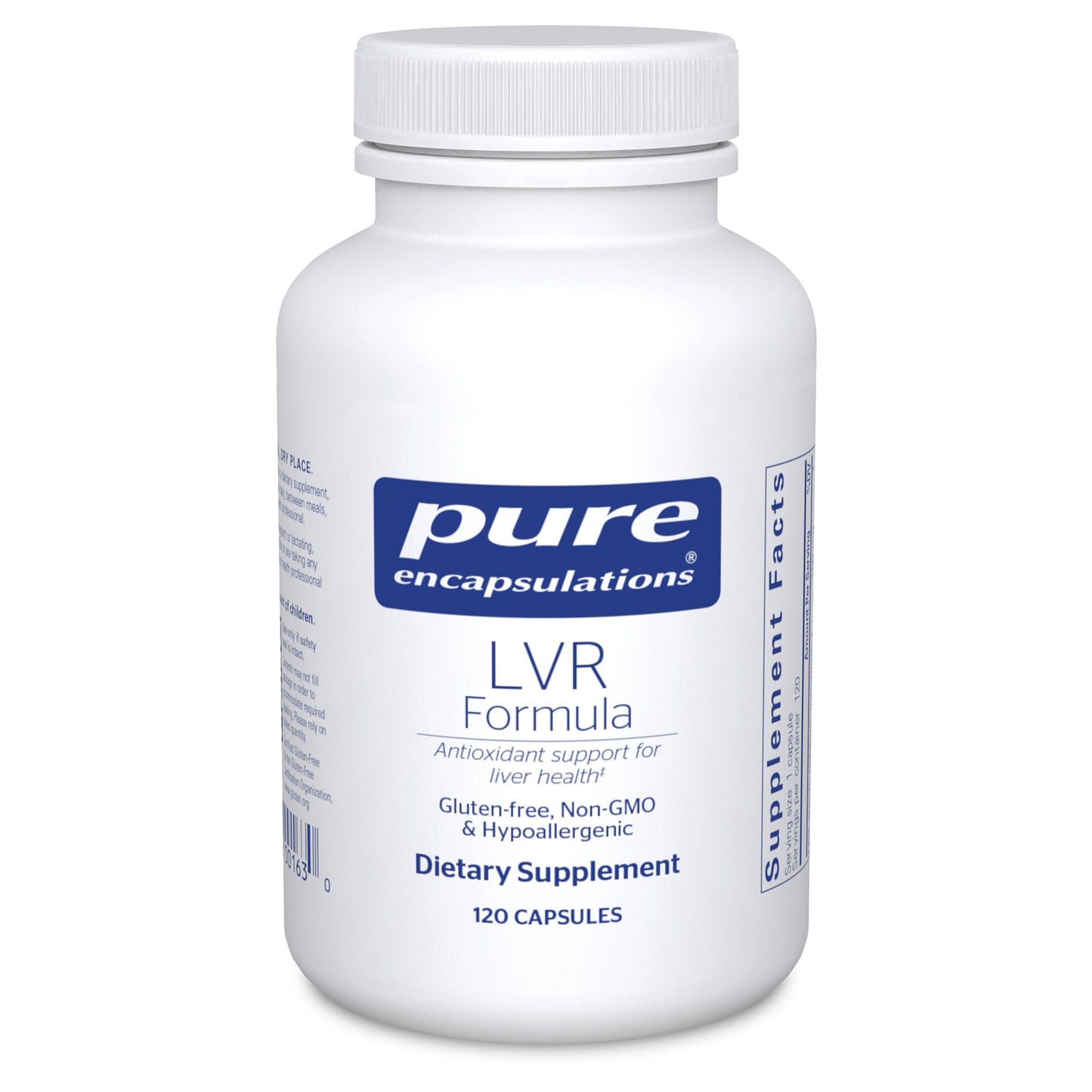 Pure Encapsulations LVR Formula | Hypoallergenic Liver Health & Antioxidant Support | 120 Capsules
