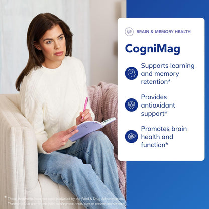 Pure Encapsulations CogniMag 120's – Magnesium-L-Threonate with Magtein & Polyphenol Blend