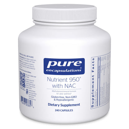 Pure Encapsulations Nutrient 950 with NAC | Immune Support & Daily Wellness | 240 Capsules
