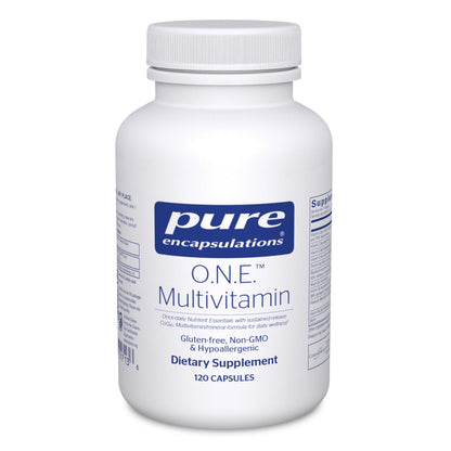 Pure Encapsulations O.N.E. Multivitamin – Once Daily Multivitamin with Metafolin, CoQ10, and Lutein | 120 Capsules
