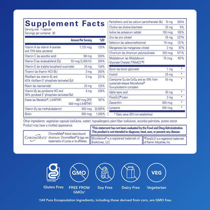 Pure Encapsulations O.N.E. Multivitamin – Once Daily Multivitamin (30 Capsules)