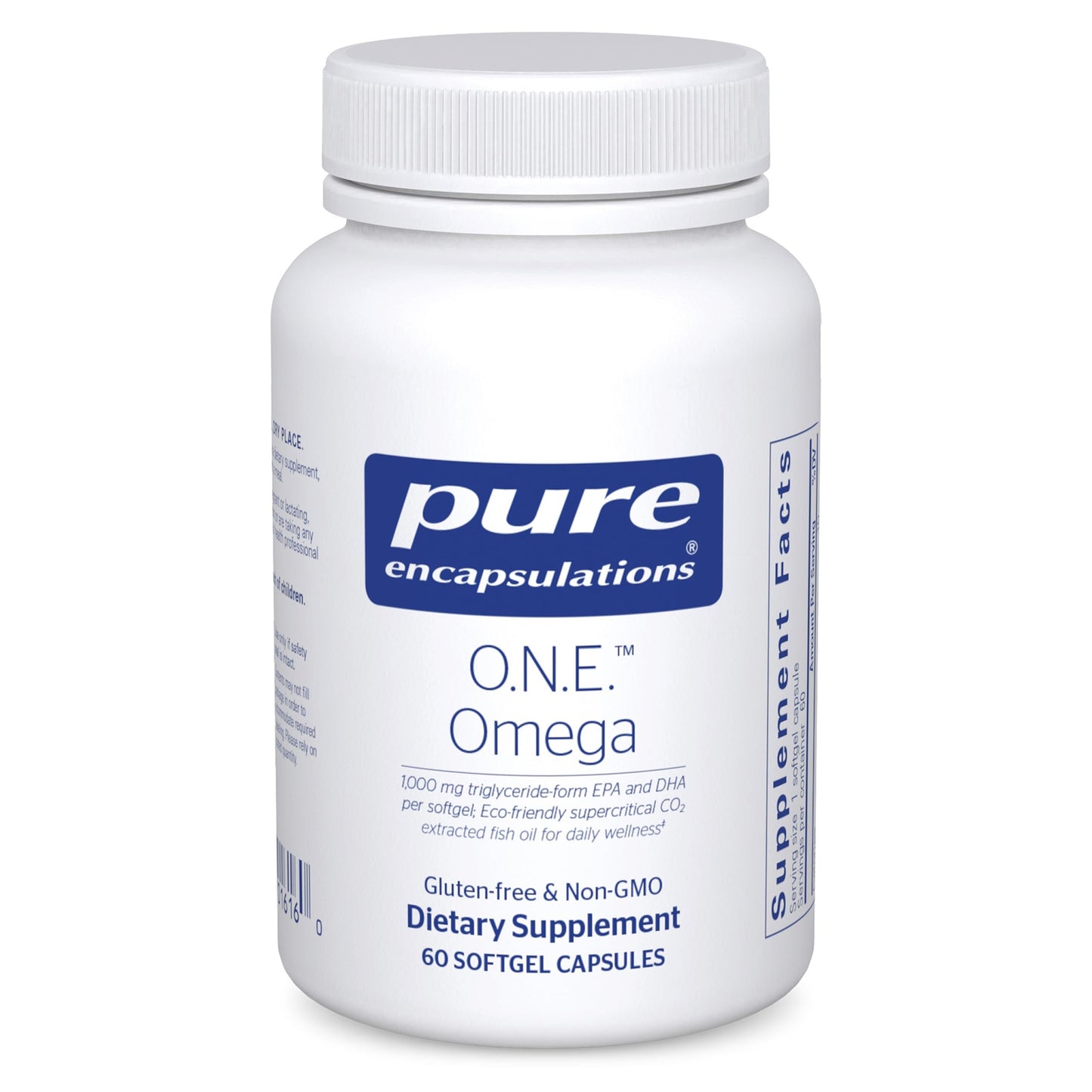 Pure Encapsulations O.N.E. Omega – Comprehensive Omega-3 Fish Oil (EPA/DHA) 60 Softgels