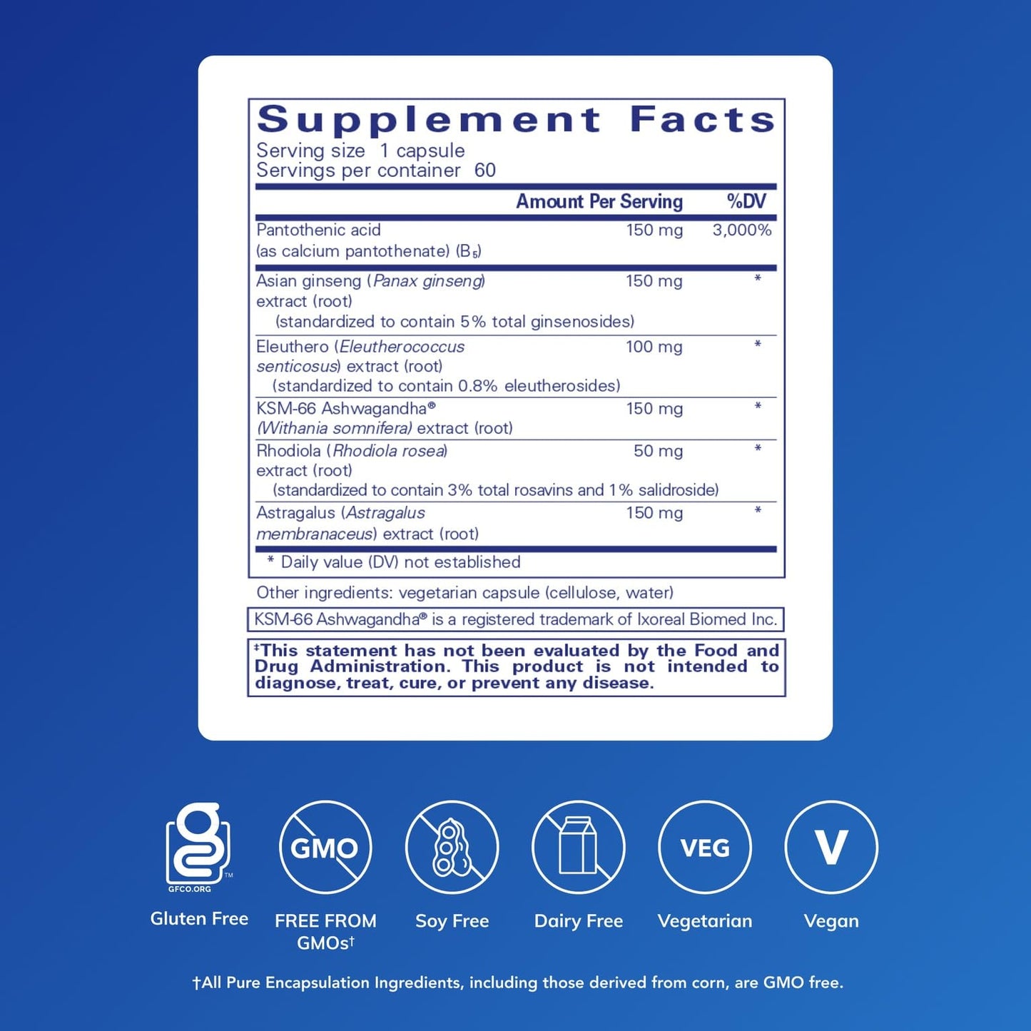 Pure Encapsulations Phyto-ADR | Vegetarian Adrenal Support Formula* | 60 Capsules