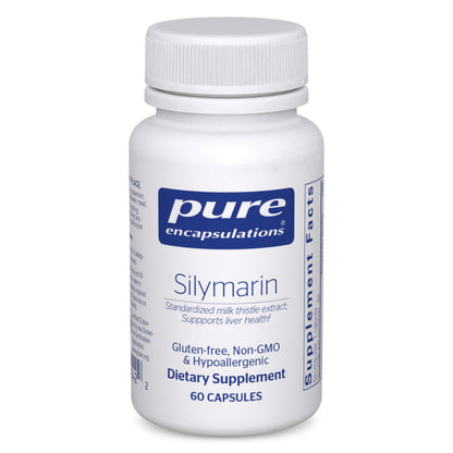 Pure Encapsulations Silymarin 250 mg Milk Thistle – Liver Support – Vegan & Non-GMO – 60 Capsules