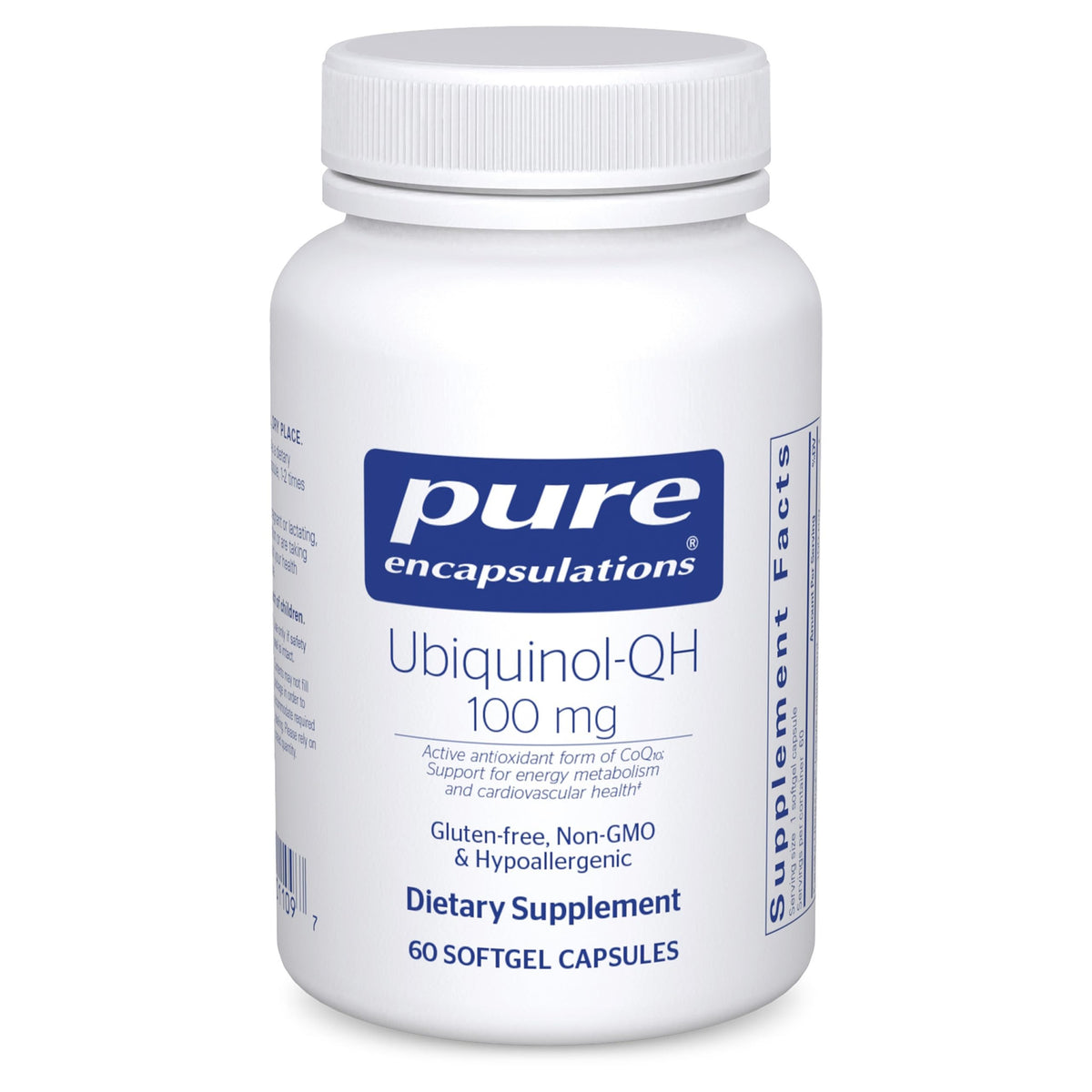 Pure Encapsulations Ubiquinol-QH 100 mg CoQ10 — Energy Metabolism & Heart Health