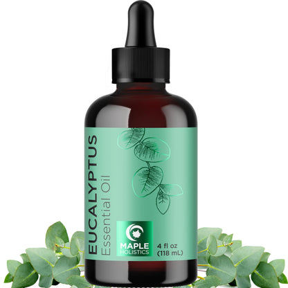 Pure Eucalyptus Essential Oil 4oz – Home Spa & Diffuser Oil for Dry Scalp