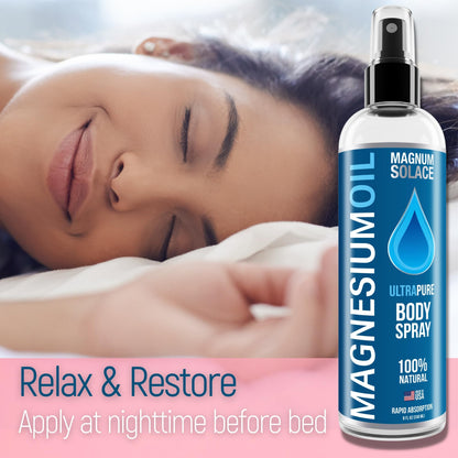 Pure Magnesium Oil Spray – 100% Natural, Sea-Sourced Magnesium