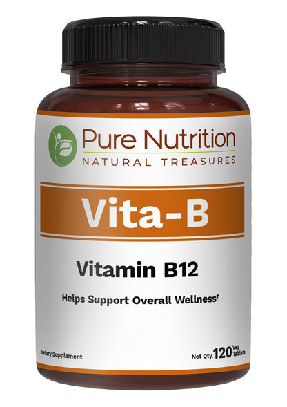Pure Nutrition Vitamin B12 1500mcg Methylcobalamin | 120 Veg Tabs | Non-GMO