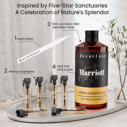 ScentLuxe Essential Oils – Marriott Beach Villa Diffuser Oil 250mL | Bitter Orange, Jasmine & Lily of the Valley