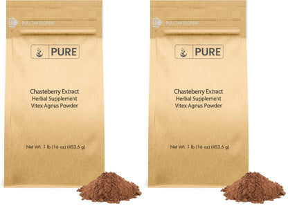 Chasteberry Extract 1lb | Pure Original Ingredients, Vitex Agnus-Castus, Non-GMO (Pack of 2)