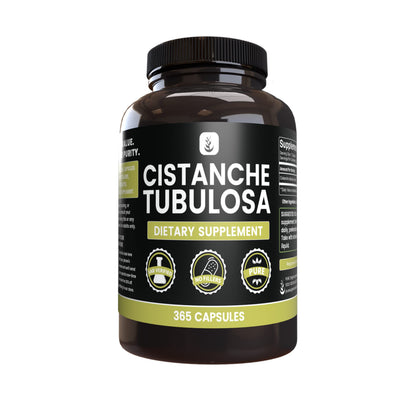 Pure Original Cistanche Tubulosa 365 Capsules – No Fillers, Lab Verified