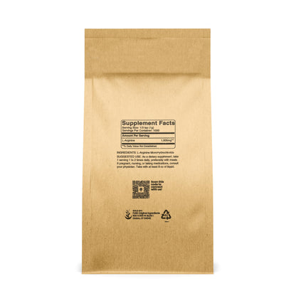 PURE ORIGINAL INGREDIENTS L-Arginine (2.2 lb) Pure, No Fillers or Additives